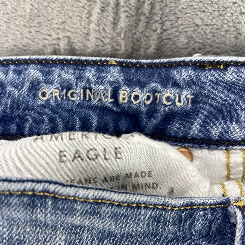 American Eagle Jeans‎ Mens 31x30 Blue Denim Original Bootcut Light Wash Stretch